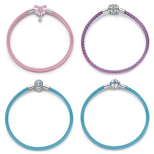 <span class=keywords><strong>Pulsera</strong></span> <span class=keywords><strong>de</strong></span> <span class=keywords><strong>cuero</strong></span> azul con dije <span class=keywords><strong>de</strong></span> trébol <span class=keywords><strong>de</strong></span> la suerte DIY, <span class=keywords><strong>pulsera</strong></span> <span class=keywords><strong>de</strong></span> plata S925, ¡superventas! - Product Image 1