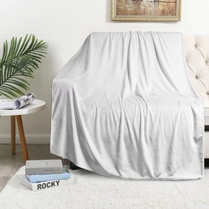 Tùy Chỉnh Rắn Đồng Bằng Polyester Flannel Lông Cừu Chăn Dệt Kim Logo In Ấm Mềm Sofa Ném Bốn Mùa Vua Kích Thước Cho Nhà - Product Image 4