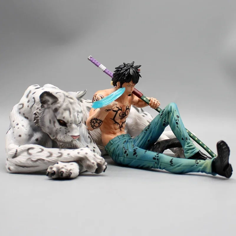 Anime Piece Trafalgar Water Law Law Snow Leopard Action Figures GK  Figurine PVC Collection Model Toys Birthday Gifts