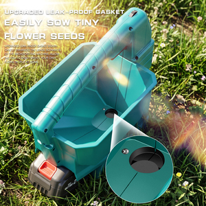 Spargitore di Semi Compatto con Tramoggia Portatile da 3,8L per un Trasporto Comodo e Assortimenti di Prodotti per Giardino e Prato - Product Image 5