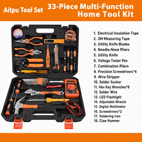 Juego de Herramientas de Soldadura de 47 Piezas, Estuche de Almacenamiento Portátil, Kit de Reparación, Bricolaje, Electrónica, Mantenimiento del Hogar