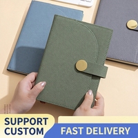 Carnet A5 personnalisé en cuir PU, coffret cadeau d'affaires, fermeture magnétique, journal de bureau, logo en relief, marquage à chaud, laser, Fête des Pères, Nouvel An