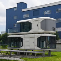 Maison-capsule préfabriquée, cabine modulaire portable, design innovant pour les stations touristiques et les camps culturels