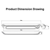 Luz Exterior para RV de 24W 12V 24V IP67, Lámparas para Toldo con Sensor de Movimiento PIR para Coche, Caravana, Cámper, Remolque, Autocaravana