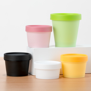 Vide 50g 100g 150g bricolage masque facial bol vide PP crème pot cheveux <span class=keywords><strong>cire</strong></span> conteneur (PTJ-H9) - Product Image 1