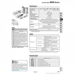 SMC Pneumatics Air Slide Table (Tabla de deslizamiento de aire) - Product Image 1