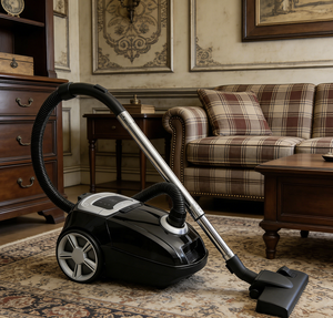 Aspiradora doméstica con cable OEM de 1800W con filtro HEPA, aspiradora de varilla retráctil con <span class=keywords><strong>bolsa</strong></span> y depósito de polvo, cepillo y cable. - Product Image 1