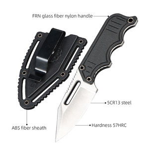 קשיות גבוהה 57 hrc להב 5cr13 סכין פלדה עם נדן נדן & להתמודד עם מקרה קשה עבור נוק - Product Image 2