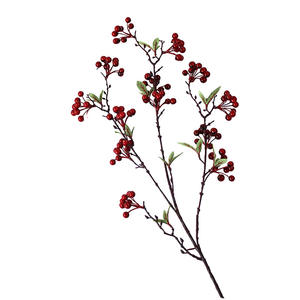 ต้นเบอร์รี่ประดิษฐ์สีแดงเบอร์รี่เบอร์รี่เบอร์รี่เบอร์รี่สีแดงเบอร์กันดีสำหรับตกแต่งคริสต์มาสงานฝีมือ - Product Image 1