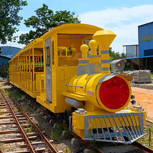 Hualong Cheap Price YUHualong Amusement Park Attractive Tourist Road Track Ride-On Train Kids 36 People 2200W Motor Popular Shop - Product Image 1