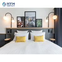 Vente en gros Best Western Premier d'ensemble de chambre à coucher d'hôtel moderne en bois pour hôtels 5 étoiles-Mobilier commercial solide