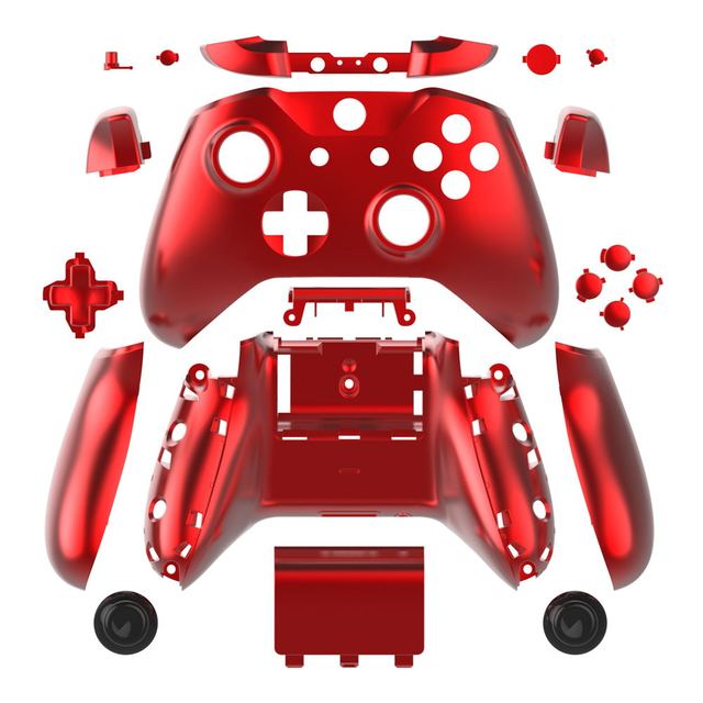 Data Frog for Xbox One Slim Controller Cases Plating Replacement Housing Shell Case Full Set Cover for Xbox One Slim Cover