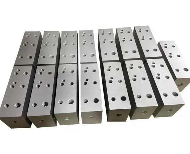 소스 공장 알루미늄 합금 밸브 블록, 6061 6082 7075 설계 및 가공, 유압 밸브