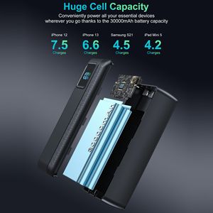 Batería Externa para Portátil de Polímero de Litio de 10000/20000/30000 mAh con Cables Integrados, Entrada Tipo-C, <span class=keywords><strong>Carga</strong></span> Rápida de 22.5W/PD65W, Certificación CE - Product Image 4