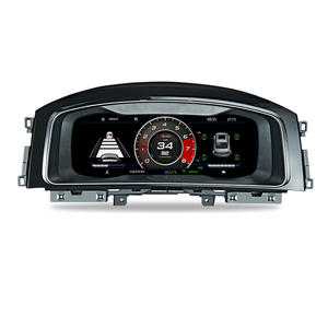 Tableau de bord numérique 12,5 pouces, écran LCD, instrument virtuel, <span class=keywords><strong>CarPlay</strong></span>, jauge, détecteur de radar, <span class=keywords><strong>Golf</strong></span> <span class=keywords><strong>7</strong></span> GTI R-Line HD 1920x720 - Product Image 1