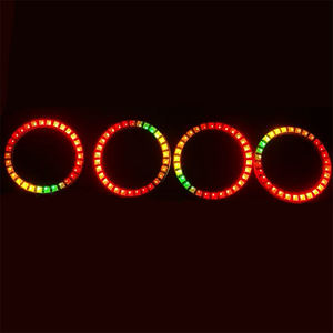 Control de aplicación de teléfono personalizado 80mm Halo Ring Dancing Chasing SK6812 RGB Halo Ring Angel Eyes faro para <span class=keywords><strong>Chevy</strong></span> BMW - Product Image 4