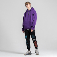 Sudadera con Capucha Corta Personalizada con Bordado, Tallas Grandes, Unisex, de Alta Calidad, Gruesa, Ecológica, Transpirable, Tejido de Spandex/Algodón
