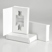 Flacon pulvérisateur de parfum en verre réutilisable de 3 ml, 5 ml, 10 ml, flacon d'échantillon de parfum rechargeable avec emballage en boîte en carton noir et blanc