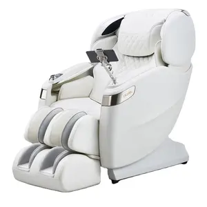 Silla de masaje 4D reclinable con gravedad cero, cuerpo completo, Airbag, con rodillo de pie, color marrón, marca OGAWA