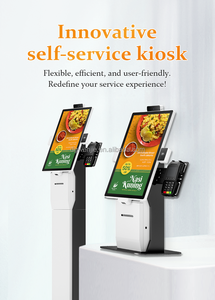 WENJIE Kiosco de Autoservicio con Pantalla Táctil Android de 21.5'', NFC, Terminal de Pago y Pedidos, para Colocar en el Suelo - Product Image 3