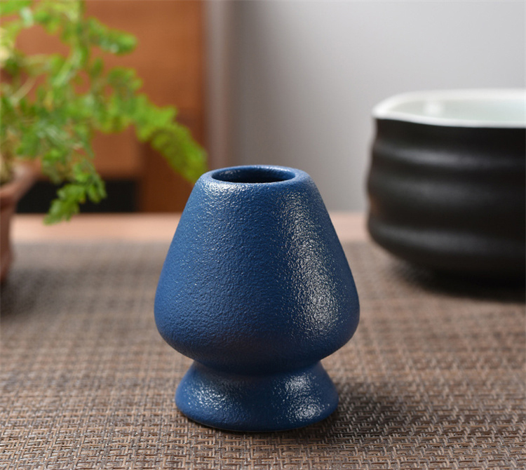 Black pottery blue