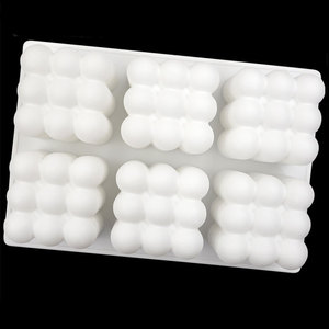 Molde de silicona con forma de cubo mágico en 3d, molde de silicona con forma de nube, Fondant, para helados, repostería, Chocolate, postres, artesanías hechas a mano - Product Image 1