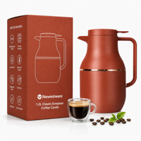 Carafe à café thermique de 1,2 L pour la restauration et les buffets, pot isotherme en acier inoxydable, sans BPA