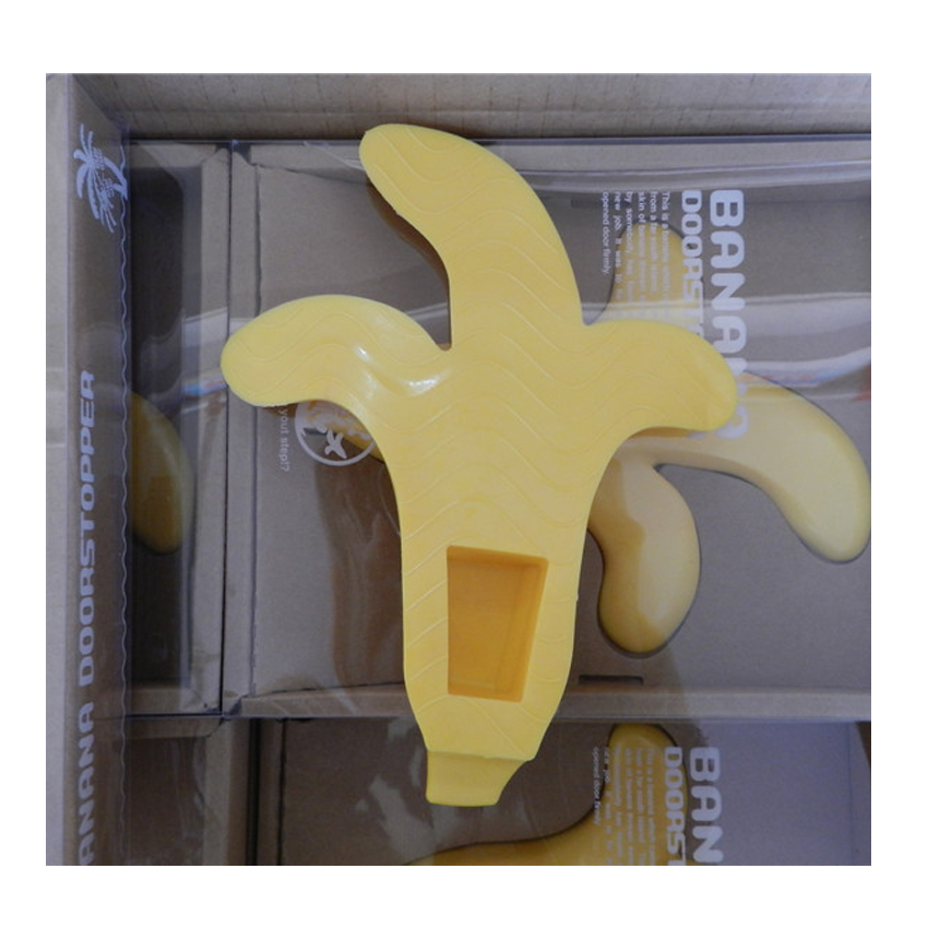 Заводская оптовая продажа, пластиковый дверной ограничитель из ПВХ, забавная Банановая Нескользящая напольная дверная ограничитель