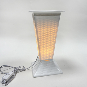 फूलों की व्यवस्था के लिए एलईडी लाइट-अप <span class=keywords><strong>vase</strong></span>-usb-संचालित आयताकार रेहोमोबोइड न्यूनतम रचनात्मक प्लास्टिक प्लांटर - Product Image 6