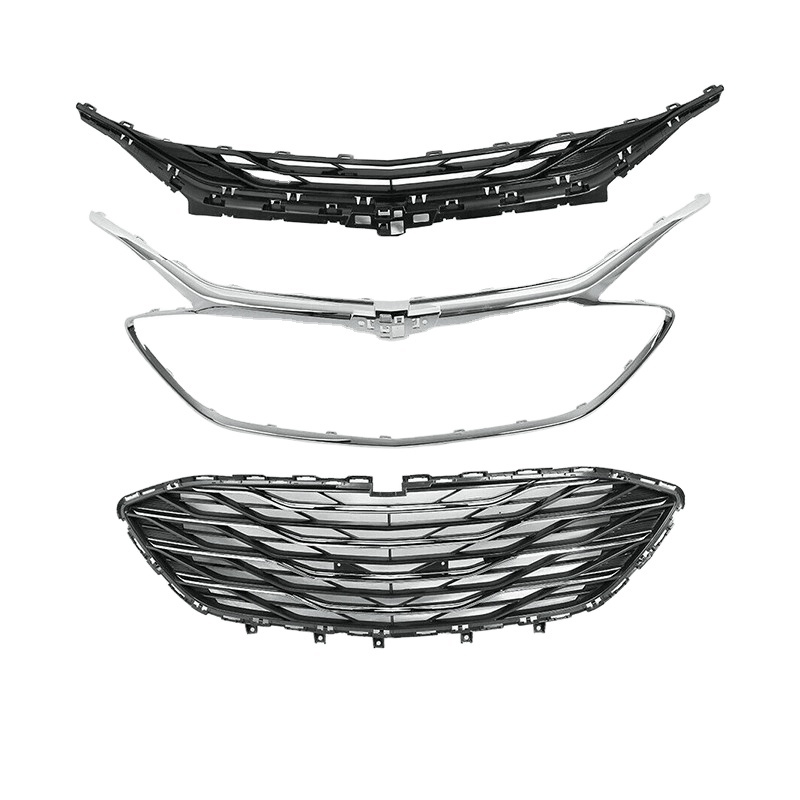 Хромированная Передняя Верхняя решетка радиатора для Chevrolet Malibu 2019 2020, US Grill, 3 шт.