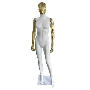 Poseren Chrome Gold Mannequin Display Vrouwelijke Display