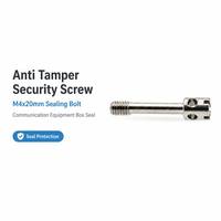 Vis de scellage industrielle à quatre trous M4x20mm en laiton nickelé pour armoire de distribution, scellage antivol
