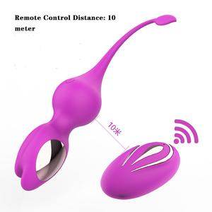 Novo Vibrador Remoto Rosa de Silicone com Bola de Apertar para Massagem Vaginal Recarregável para Mulheres - Product Image 6