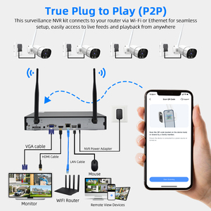 Ngoài trời nhà CCTV Video <span class=keywords><strong>Camera</strong></span> Set 1080P <span class=keywords><strong>Camera</strong></span> Set 3MP an ninh NVR Kit - Product Image 6