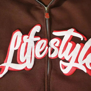 Top Qualité Élégant Puff Impression Hoodies En Gros Nouveau Design Puff Impression Hoodies À Bas Prix - Product Image 5