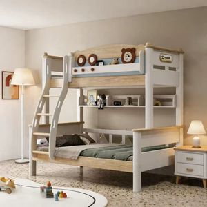 Modernes Kinderzimmer-Möbelstück Doppelstockbett mit Leiter 2 Ebenen Langlebiges Eschen-Hochbett - Product Image 4