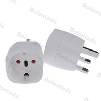 Adaptateur de prise EU vers UK, convertisseur Schuko Type-F vers Angleterre Type-G, 16A vers 13A, connecteur de voyage pour l'Europe vers le Royaume-Uni