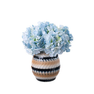 Fleur d'hortensia artificielle CallaFloral, branche unique, bleu clair, décoration de mariage, bouquet, décoration d'allée - Product Image 5