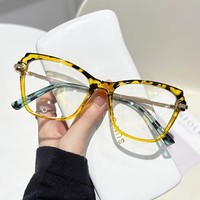 Nouvelles lunettes photochromiques anti-lumière bleue à monture large et tendance pour adultes, montures artistiques unisexes