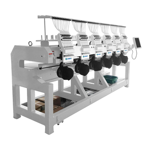 Machine à broder industrielle professionnelle de haute qualité, 6 têtes, 12 aiguilles, machine à broder plate informatisée, prix compétitif - Product Image 4