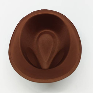 Sombrero Fedora Marrón Oscuro Decorado con Plumas Artificiales, Sombrero Festivo Unisex para Fiestas, Transpirable, Tejido con Fibra Modal, para las Cuatro Estaciones - Product Image 3