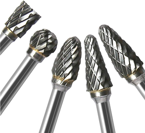 10 pezzi Set 1/8 "3mm * 6mm strumento abrasivo taglio doppio carburo di tungsteno bava Router File bit per intaglio del legno lavorazione del metallo - Product Image 5
