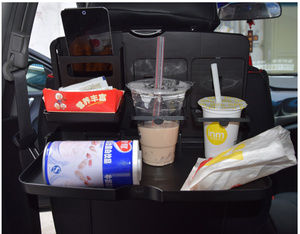 Plastic Multi-functional Foldable <b>Car</b> Lunch Food Tray Portable Tray <b>Car</b> Seat <b>Table</b> Kids Activity Tray Seat Back <b>Car</b> Organiser - Product Image 2