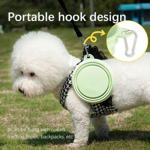 Bol à eau portable pliable en silicone coloré sans BPA pour chat et chien, idéal pour l'extérieur et les voyages - Product Image 2