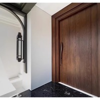 Poignées de porte modernes personnalisées variées, de luxe, sculpturales, pour entrée de villa, double face, pour portes en bois et en verre, quincaillerie extérieure, barres de traction