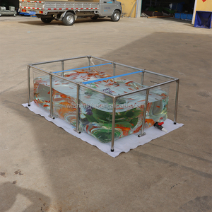 Vente directe d'usine réservoir d'eau pliable Portable réservoir de poissons Transparent pliable <span class=keywords><strong>Koi</strong></span> étang réservoirs moderne étang à poissons - Product Image 1