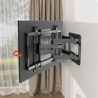 Soporte de TV LED de movimiento completo de ocho brazos, soportes de TV giratorios flexibles con función de inclinación y rotación