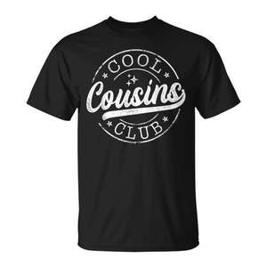 Camiseta con emblema del Cool Cousins Club para diversión familiar y regalos - Product Image 1