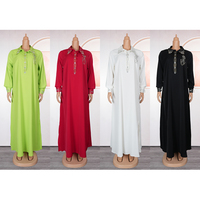 H & D S10711 Fashion New Plus Size Robes pour femmes Red Hot Diamond Loose Over Size Dresses