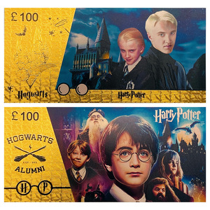 8 Banconote in Foglia d'Oro con Temi di Film Americani: Valuta Commemorativa del Mago, da Collezionare e Regalare - Product Image 5